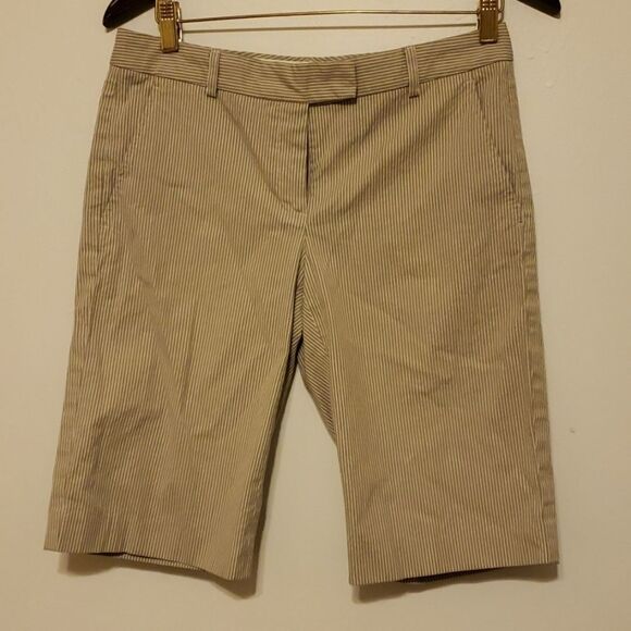 Theory Bermuda shorts striped size 6 - Picture 1 of 7